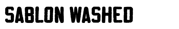 Sablon Washed font preview